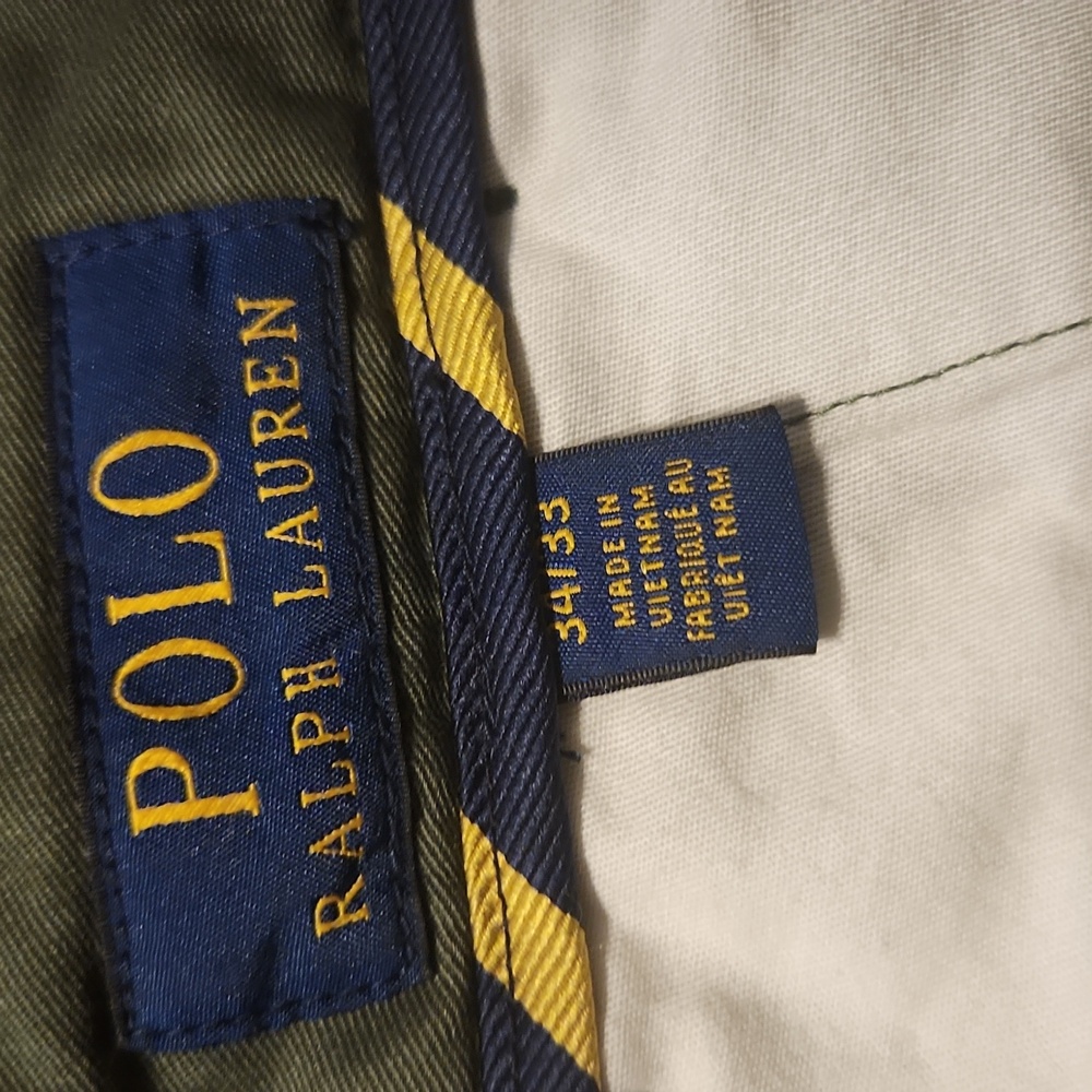 NWT Men's Polo Ralph Lauren Olive Chinos - Picture 4 of 4